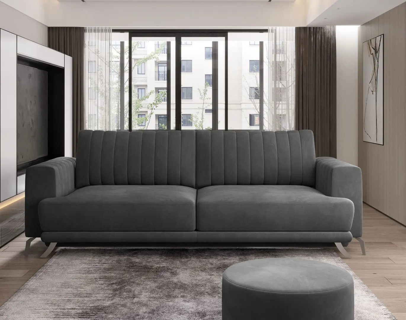 Canapea Eltap Elise Nube 06 (Dark Gray)