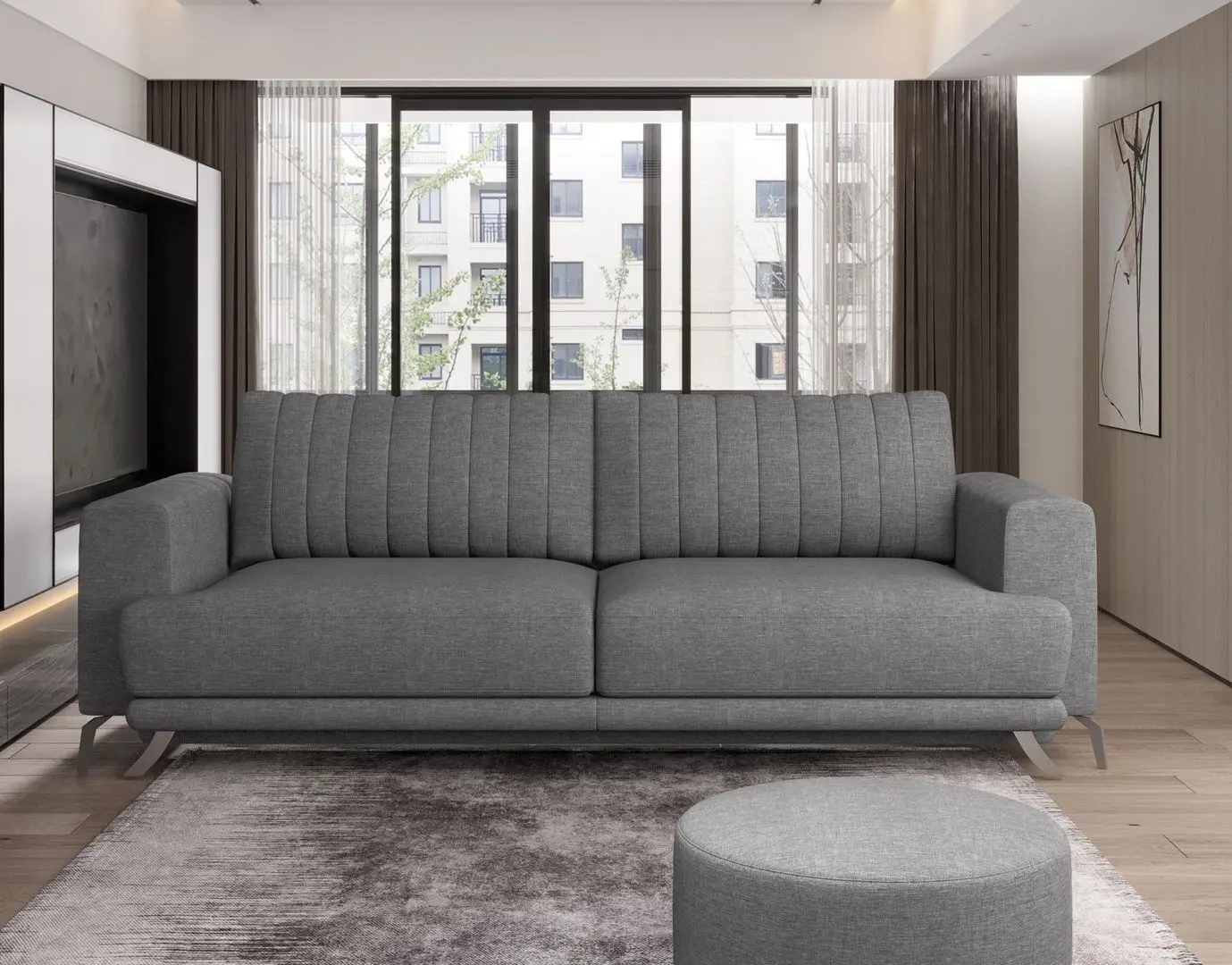 Canapea Eltap Elise Flores 04 (Gray)