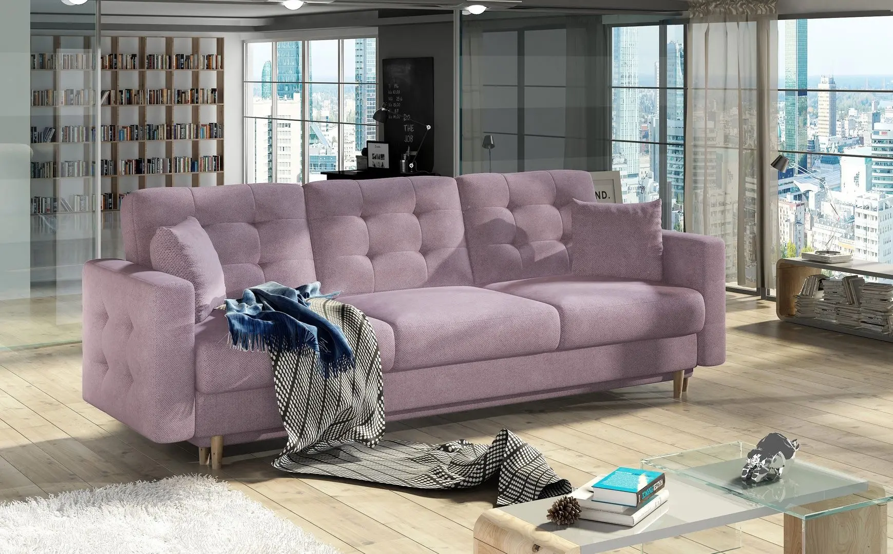 Canapea Eltap Asgard 3F Soro 61 (Pink)