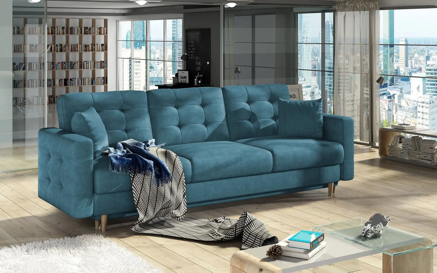 Диван Eltap Asgard 3F Kronos 13 (Turquoise Dark)