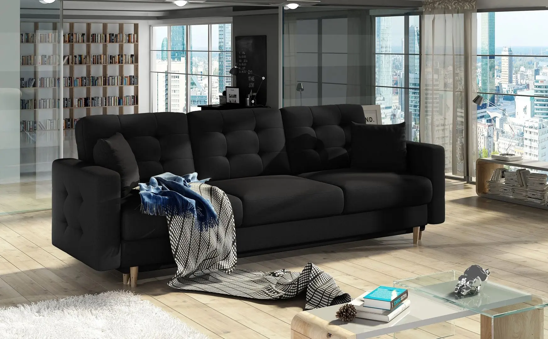 Диван Eltap Asgard 3F Sawana 14 (Black)