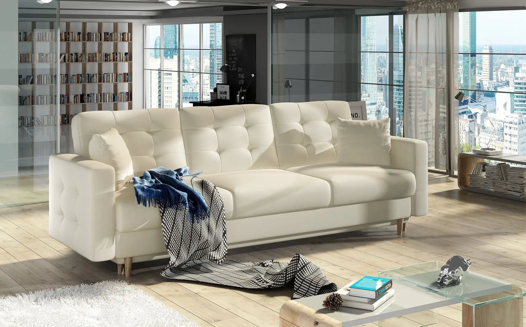 Canapea Eltap Asgard 3F Soft 33 (Cream)