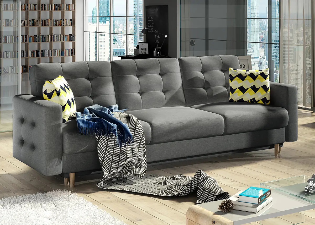 Диван Eltap Asgard 3F Sawana 21/Zigzag 53 (Gray)