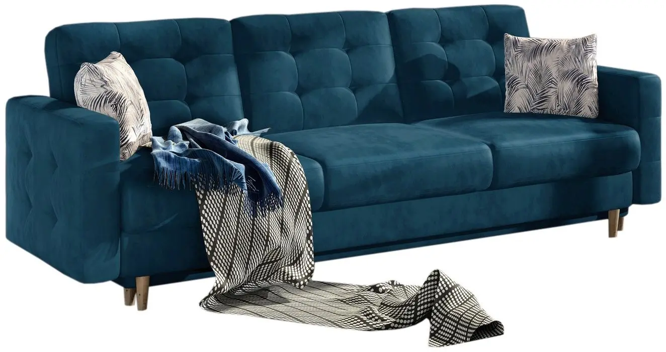 Диван Eltap Asgard 3F Monolith 77/Botanical 80 (Blue)