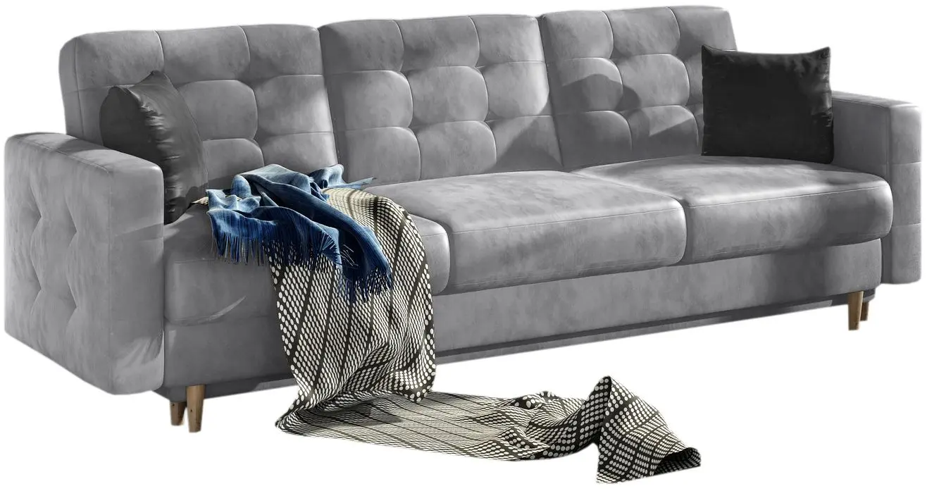 Canapea Eltap Asgard 3F Monolith 84/Monolith 97 (Light Gray/Dark Graphite)