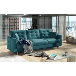 Canapea Eltap Asgard 3F Mat Velvet 75 (Turquoise Dark)