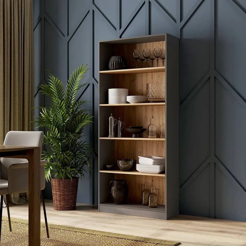 Стеллаж TopEshop R-80 (Anthracite/Artisan Oak) - 4