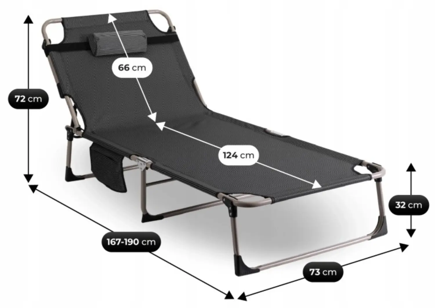 Шезлонг Mebel Elite Venus (Grey) - 10