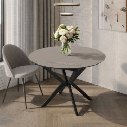 Стол раскладной Magnusplus Diano 110/145x110 Lagun (Grey/Black)