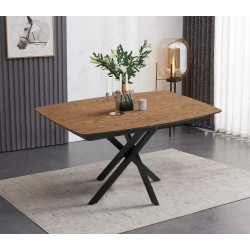 Стол раскладной Magnusplus Filis 145/185x90 Zirve (Wood/Black)