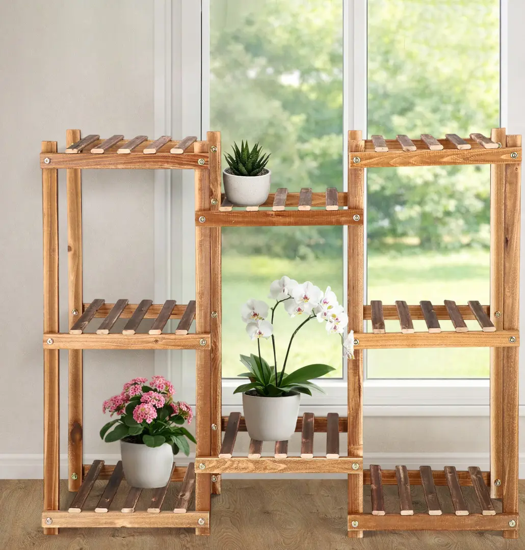 Etajera pentru flori Springos Plant 8 GA0198 (Natural)