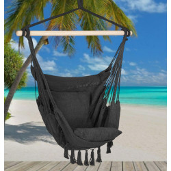 Fotoliu-hamac suspendat Springos Borgo IV HM061 (Dark Gray)