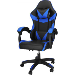 Fotoliu gaming Springos HF0019 (Black/Blue) Thumb