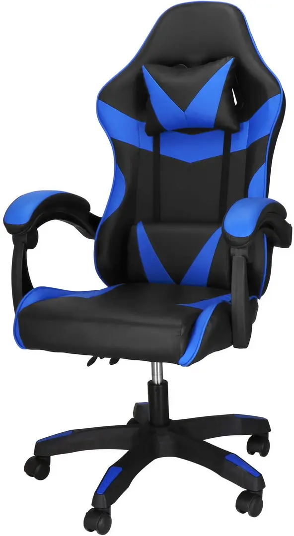 Fotoliu gaming Springos HF0019 (Black/Blue) - 2