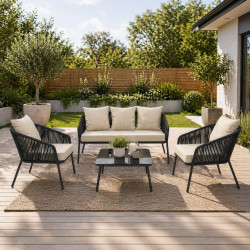 Set mobilier de gradina Springos GF0116 (Black/Beige)