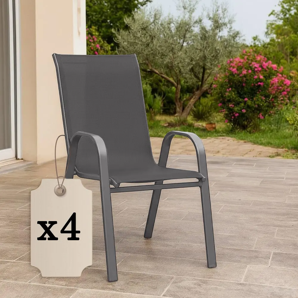 Set scaune de gradina Springos GF0118 (Dark Gray)