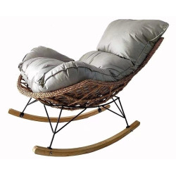 Кресло-качалка DeHome Luna 20 L20 (Grey/Natural) Thumb