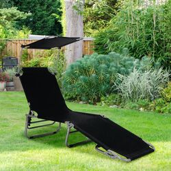 Sezlong Costway NP10027BK (Black)