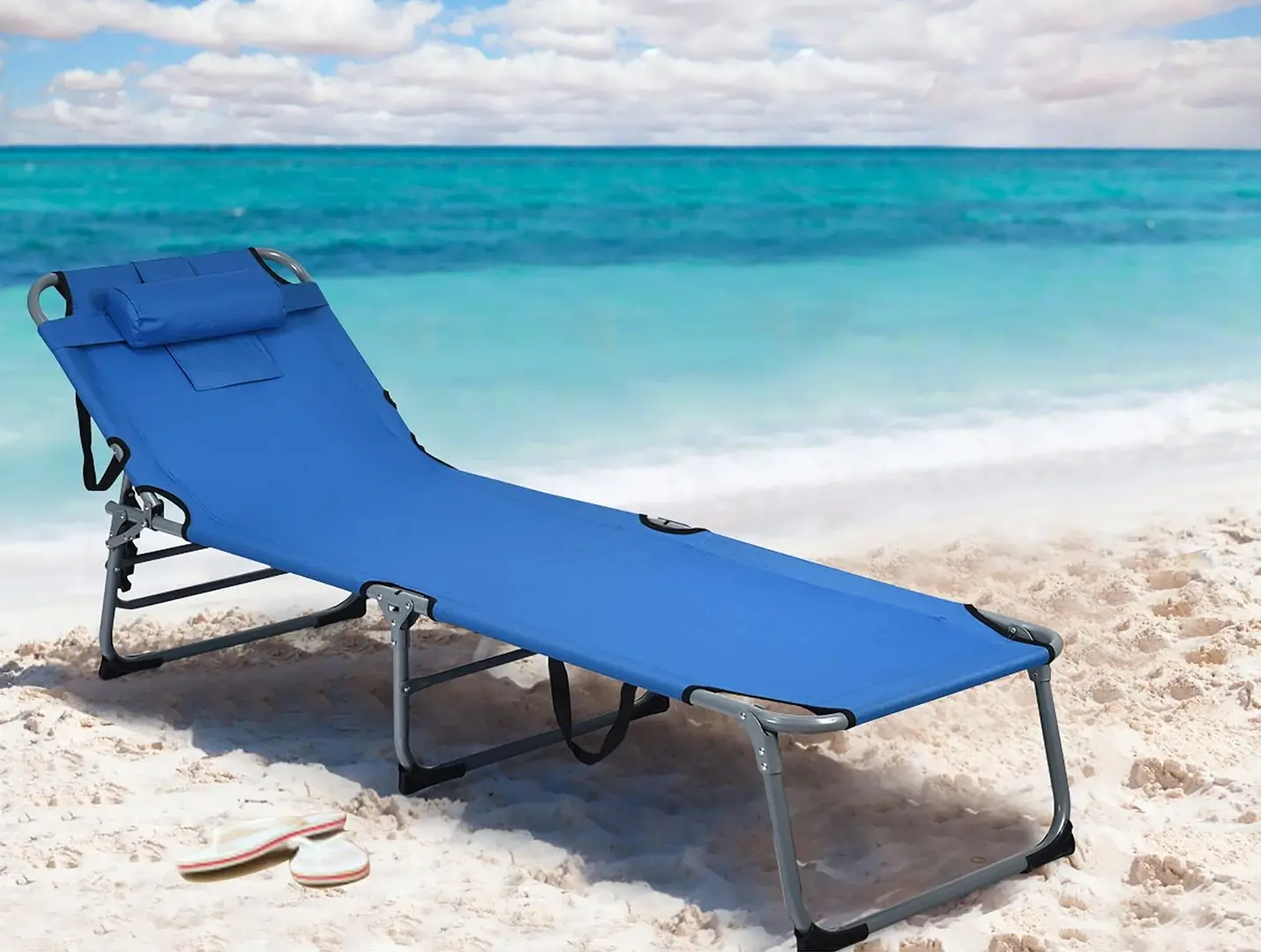 Sezlong Costway OP70561BL (Blue)