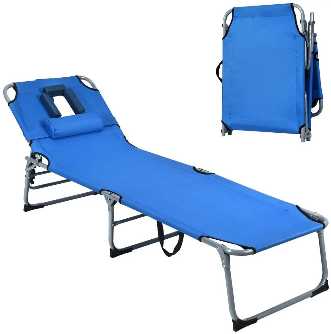 Sezlong Costway OP70561BL (Blue)