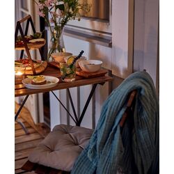 Set mobilier de gradina Ikea Tarno masă+2 scaune (Negru/Maro Deschis Vopsit) Thumb