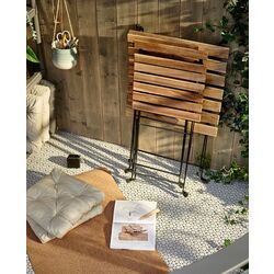 Set mobilier de gradina Ikea Tarno masă+2 scaune (Negru/Maro Deschis Vopsit) Thumb