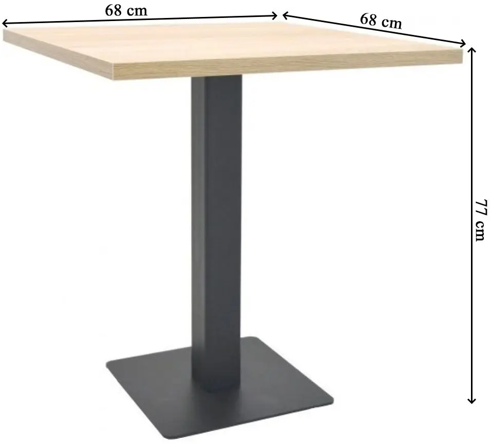 Барный стол DP Horeca (Wood/Black)