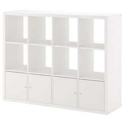 Etajera Ikea Kallax cu 4 organizatoare 147x112 (Alb) Thumb
