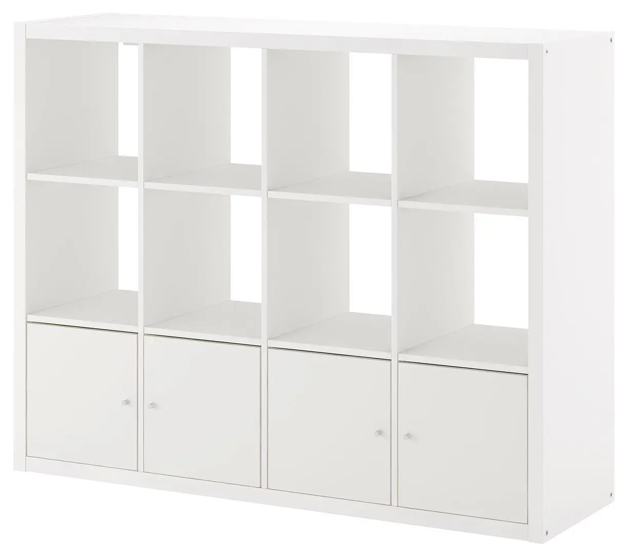 Etajera Ikea Kallax cu 4 organizatoare 147x112 (Alb)