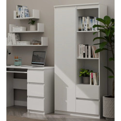 Книжный шкаф TopEshop RS-80 Bily (White Matt) Thumb