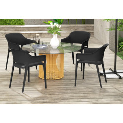 Set scaune de gradina Outsunny 84G-234V00BK (Black) Thumb
