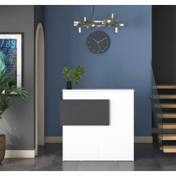 Стол-ресепшн Mirage Meble MA102 LED (White/Anthracite) Thumb