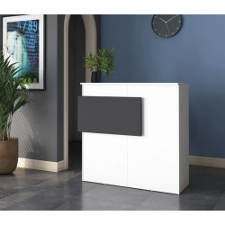 Стол-ресепшн Mirage Meble MA102 LED (White/Anthracite) Thumb