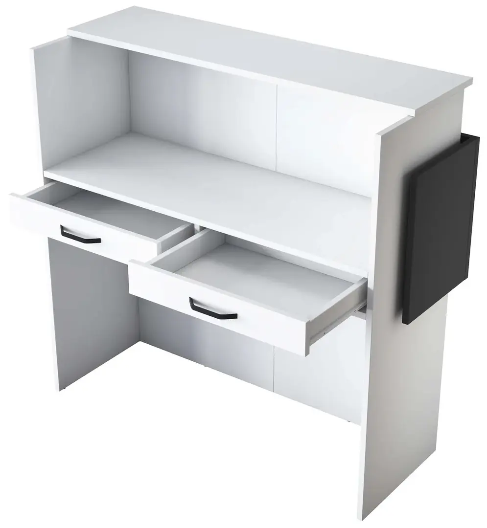 Стол-ресепшн Mirage Meble MA102 LED (White/Anthracite)