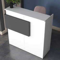 Стол-ресепшн Mirage Meble MA102 LED (White/Anthracite) Thumb