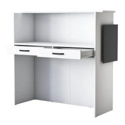 Стол-ресепшн Mirage Meble MA102 LED (White/Anthracite) Thumb