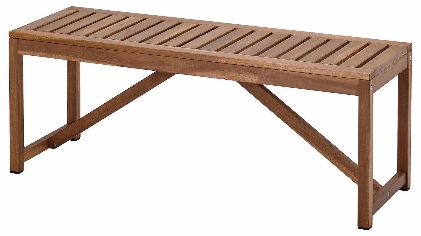 Set mobilier de gradina Ikea Nammaro/Froson/Duvholmen masa+2scaune+banca (Maro Deschis/Bej)