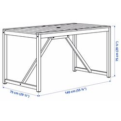 Set mobilier de gradina Ikea Nammaro/Froson/Duvholmen masa+2scaune+banca (Maro Deschis/Bej) Thumb