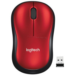 Mouse fara fir Logitech M185 910-002237 (Black/Red)