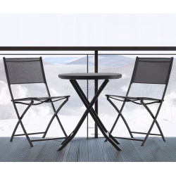 Set mobilier de gradina GardenLine SAD6643 (Black)