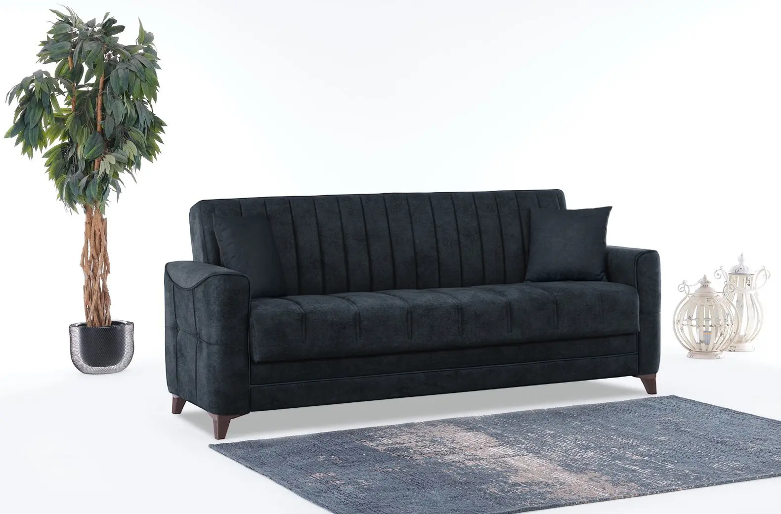 Canapea Fabulous Acelya 3-locuri 50-100 (Dark Blue)