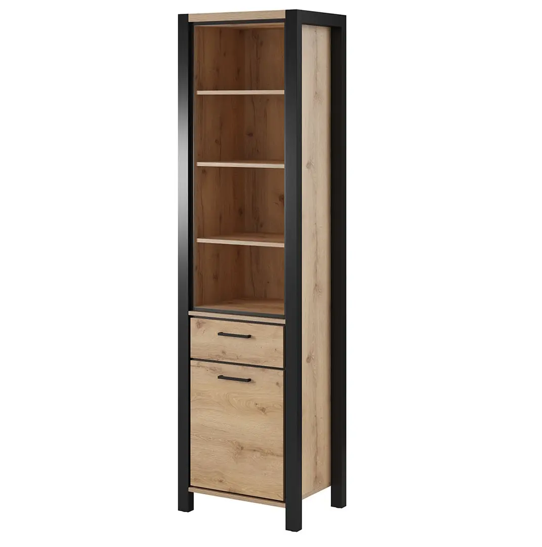Etajera Helvetia Aktiv Nr.05 1D1S (Taurus Oak/Black Matt) - 2