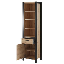 Etajera Helvetia Aktiv Nr.05 1D1S (Taurus Oak/Black Matt) Thumb