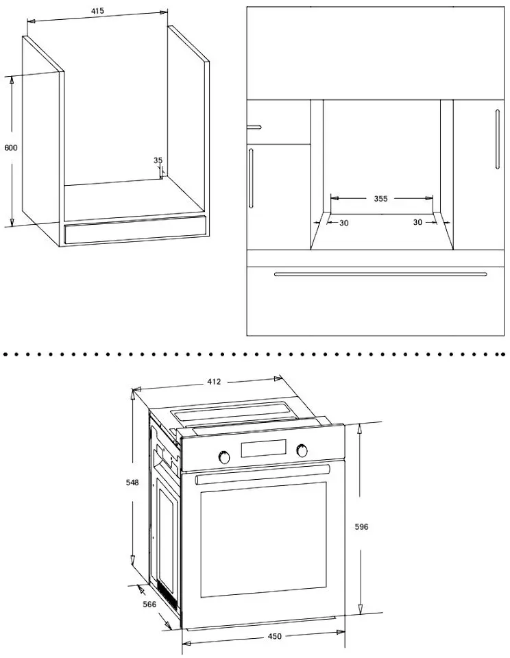 Встраиваемая электрическая духовка Samus SCE459GTBV (Black)