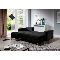 Canapea de colt Eltap Asgard L Sawana 14 (Black) Thumb