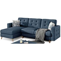 Диван угловой Eltap Asgard L Soro 76/Botanical 80 (Blue) Thumb