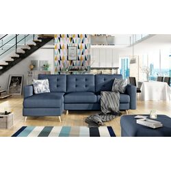 Диван угловой Eltap Asgard L Soro 76/Botanical 80 (Blue) Thumb