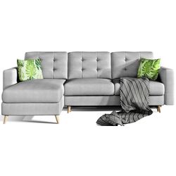 Canapea de colt Eltap Asgard L Soro 83/Jungle 32 (Light Gray/Green) Thumb