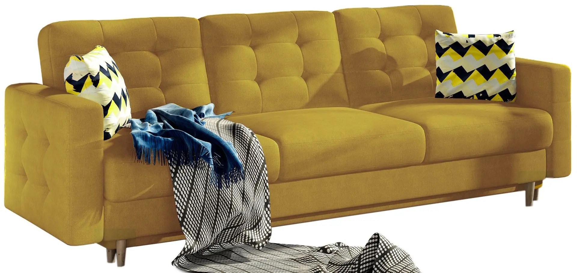 Диван Eltap Asgard 3F Omega 68/Zigzag 53 (Yellow)