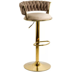 Scaun de bar Prestige Chairs ABS 118 (Beige/Gold) Thumb
